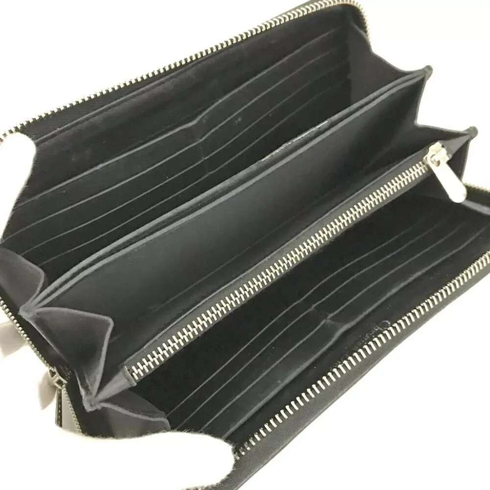 Christian Dior Diorama Patent Leather Long Zip Around Wallet/4Z1078